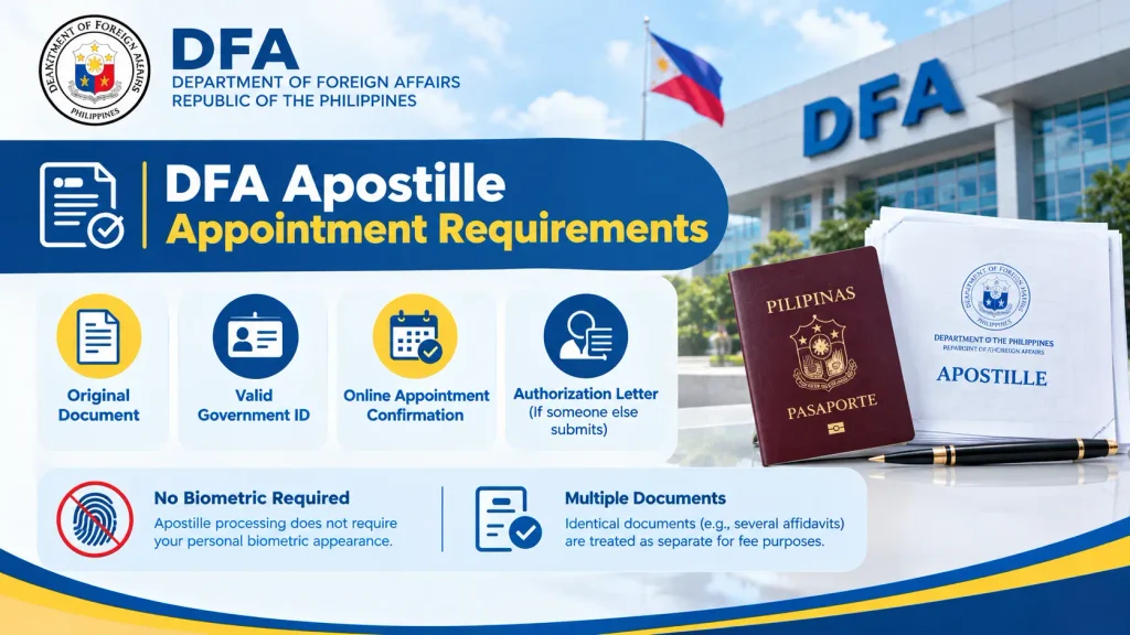 DFA Apostille Appointment Requirements