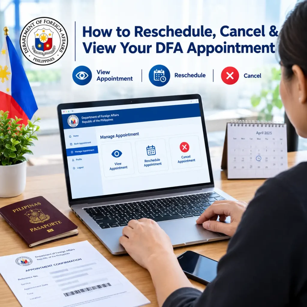 How to Reschedule, Cancel & View Your DFA Appointment