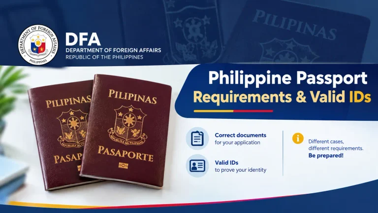 Philippine Passport Requirements & Valid IDs