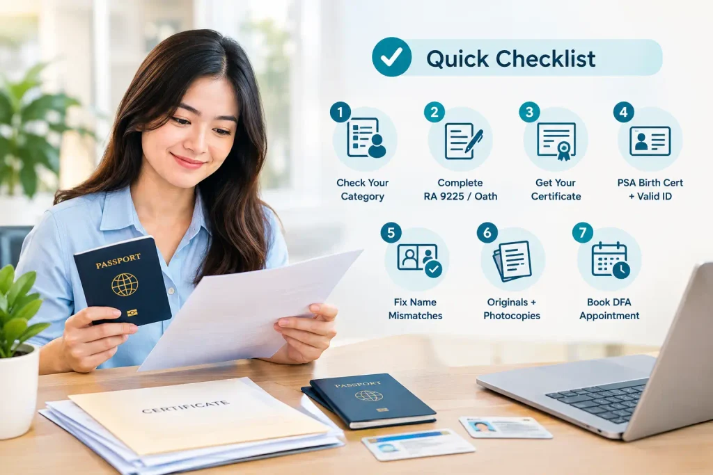 Quick Dual Citizen Passport Checklist