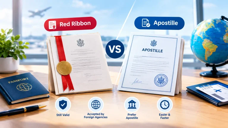 Red Ribbon vs Apostille feature image