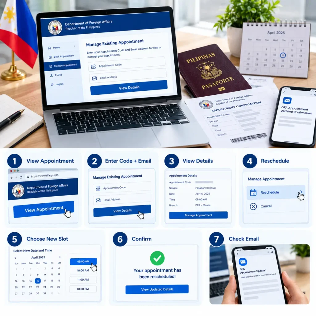 Steps to Reschedule Your Appointment